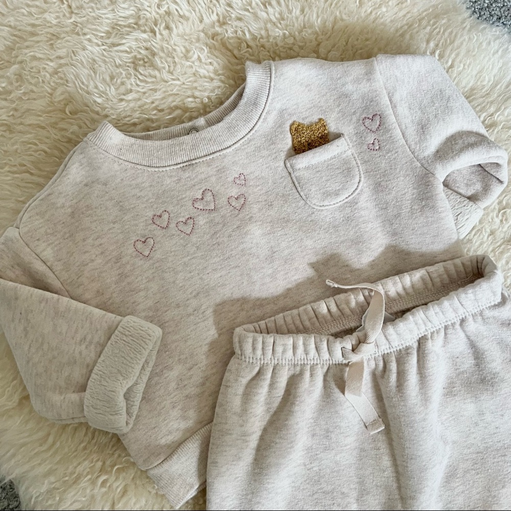 Gap Baby Cozy Sherpa Lined 2-Piece Set